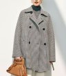 画像4: Women's Cashmere coat mid-length wool coat half-coat jacket outer 　ウールカシミア混紡ミドル丈コートジャケットアウター (4)