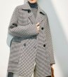 画像7: Women's Cashmere coat mid-length wool coat half-coat jacket outer 　ウールカシミア混紡ミドル丈コートジャケットアウター (7)