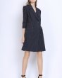 画像5: Women's Striped Tailor Collar Dress   One piece　ストライプテーラーカラーワンピースドレス (5)