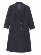 画像7: Women's Striped Tailor Collar Dress   One piece　ストライプテーラーカラーワンピースドレス (7)