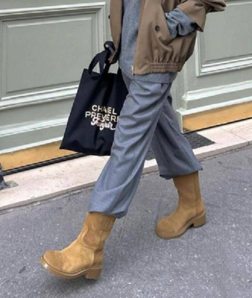 画像3: Genuine leather western boots 　本革レザーダブルサークルマーク付きウエスタンブーツシューズ (3)