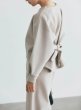 画像8: Women's  Back ribbon wool crew neck jacket & skirt set two-piece suit set up   バックリボン縛りラウンドネックウールジャケット＆スカートツーピーススーツセットアップ (8)
