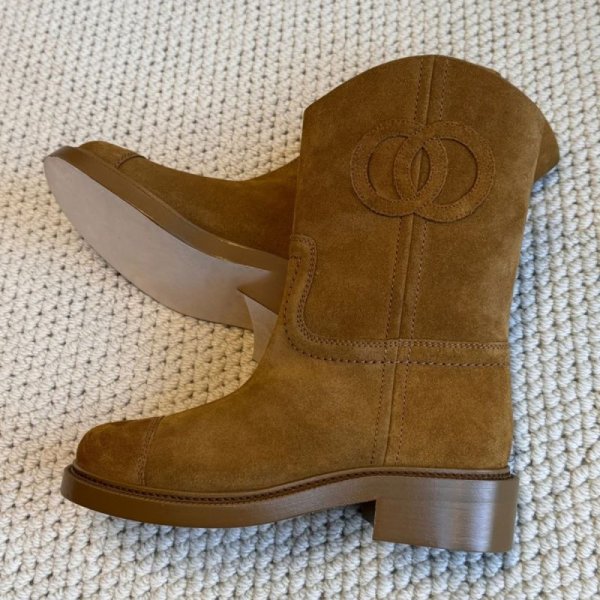 画像6: Genuine leather western boots 　本革レザーダブルサークルマーク付きウエスタンブーツシューズ (6)