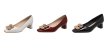 画像4: French metal square toe low heel pumps Shoes 　ローヒールメタル付きパンプスシューズ (4)