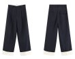 画像8: Contrast color high-end pants casual wide straight pants　コントラストカラーハイエンドパンツカジュアルワイドストレートパンツ (8)