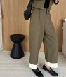 画像3: Contrast color high-end pants casual wide straight pants　コントラストカラーハイエンドパンツカジュアルワイドストレートパンツ (3)
