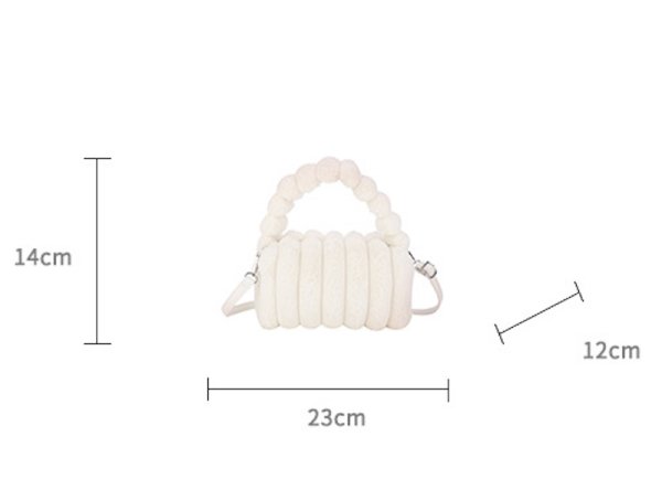 画像4: Texture Portable Fur Tote Shoulder Bag　ユニセックス男女兼用テクスチャポータブルファートートショルダーバッグ (4)