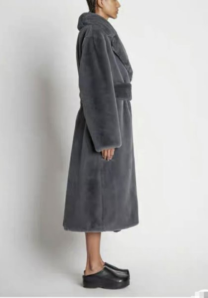 画像20: Women's Tailored collar long fur teddy bear coat outer  テーラーカラーロングファーテディベアコート ベーシックコート アウター (20)