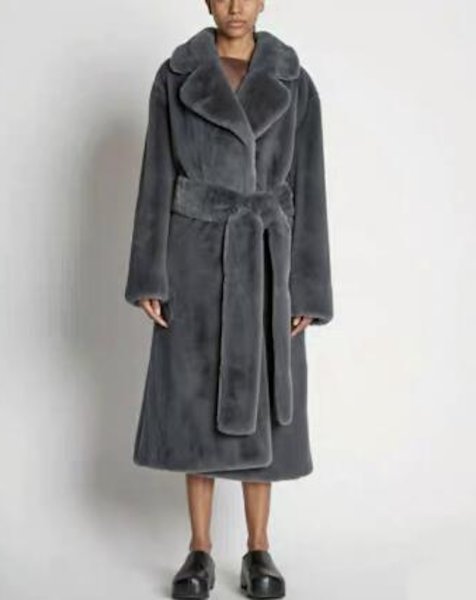 画像4: Women's Tailored collar long fur teddy bear coat outer  テーラーカラーロングファーテディベアコート ベーシックコート アウター (4)