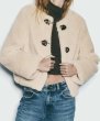 画像5: Women's Short length duffle fur coat with bits jacket outer ビット付きダッフルショート丈ファーコートジャケット (5)