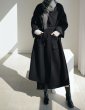 画像12: Women's Loose no-collar fashion long cocoon coat  ルーズノーカラーファッションロングコクーンコート ジャケット (12)