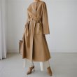 画像1: Women's Loose no-collar fashion long cocoon coat  ルーズノーカラーファッションロングコクーンコート ジャケット (1)
