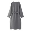 画像2: Women's Round neck  wool bred long coat ラウンドネックウールブレッドロングコートジャケット (2)