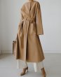 画像7: Women's Loose no-collar fashion long cocoon coat  ルーズノーカラーファッションロングコクーンコート ジャケット (7)