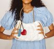画像9: Waterproof lightweight pleated gathered handle leather underarm tote shoulder bag　ユニセックス男女兼用防水軽量プリーツギャザーハンドルレザーアンダーアーム トートショルダーバッグ (9)