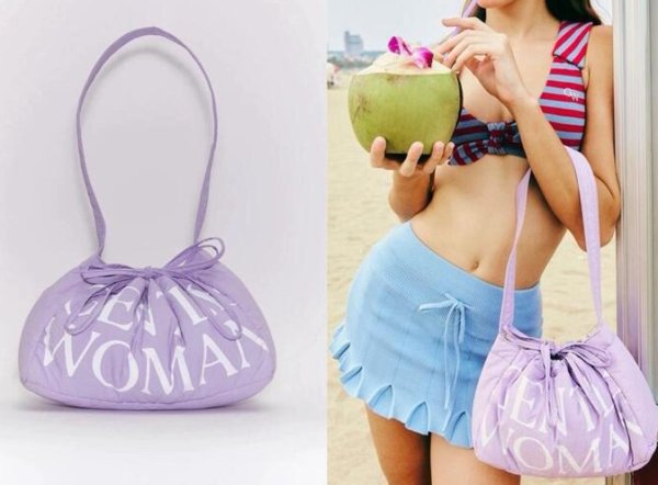 画像25: Gentlewoman Logo Dumpling Drawstring Shoulder Underarm Backpack Bag　ユニセックス男女兼用Gentlewomanロゴ巾着ショルダートートアンダーアームパックバッグ (25)