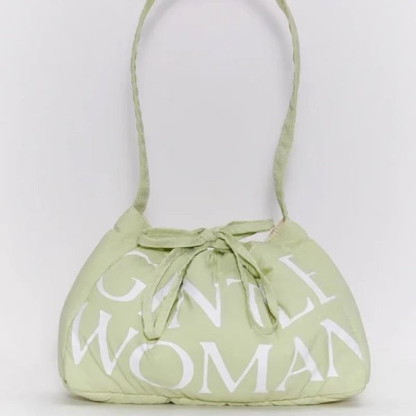 画像10: Gentlewoman Logo Dumpling Drawstring Shoulder Underarm Backpack Bag　ユニセックス男女兼用Gentlewomanロゴ巾着ショルダートートアンダーアームパックバッグ (10)