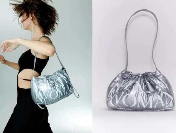 画像27: Gentlewoman Logo Dumpling Drawstring Shoulder Underarm Backpack Bag　ユニセックス男女兼用Gentlewomanロゴ巾着ショルダートートアンダーアームパックバッグ (27)