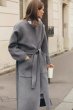 画像3: Women's Round neck  wool bred long coat ラウンドネックウールブレッドロングコートジャケット (3)
