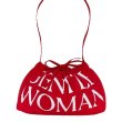 画像1: Gentlewoman Logo Dumpling Drawstring Shoulder Underarm Backpack Bag　ユニセックス男女兼用Gentlewomanロゴ巾着ショルダートートアンダーアームパックバッグ (1)