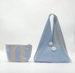 画像2: Pleated Bag Rhombus Triangle Contrast Accordion Tote Shoulder Bag　ユニセックス男女兼用プリーツバッグ菱形三角形コントラストアコーディオントートショルダーバッグ (2)