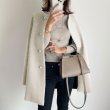 画像6: Women's Simple basic round neck long coat  シンプルベーシックラウンドネック ミディアム丈ロングコート ジャケット (6)