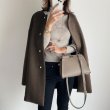 画像5: Women's Simple basic round neck long coat  シンプルベーシックラウンドネック ミディアム丈ロングコート ジャケット (5)