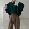 画像6: Women's Ruffled sleeve sweatshirt　袖フリル付ラウンドネックスウェット (6)
