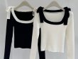 画像7: Women's Square collar ribbon short knit sweater　スクエアカラーリボン付きショート丈 セーター ニット (7)