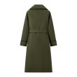 画像8: Women's Embroidered border Roosevelt long coat jacket　縁取り刺繍ベルト付きロングコート ジャケット (8)