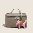 画像8: Weaving Leather Vanity Tote Shoulder Bag Crossbody Pochette Bag　ユニセックス男女兼用レザーバニティーバケットトートショルダーポシェットクロスボディバッグ (8)