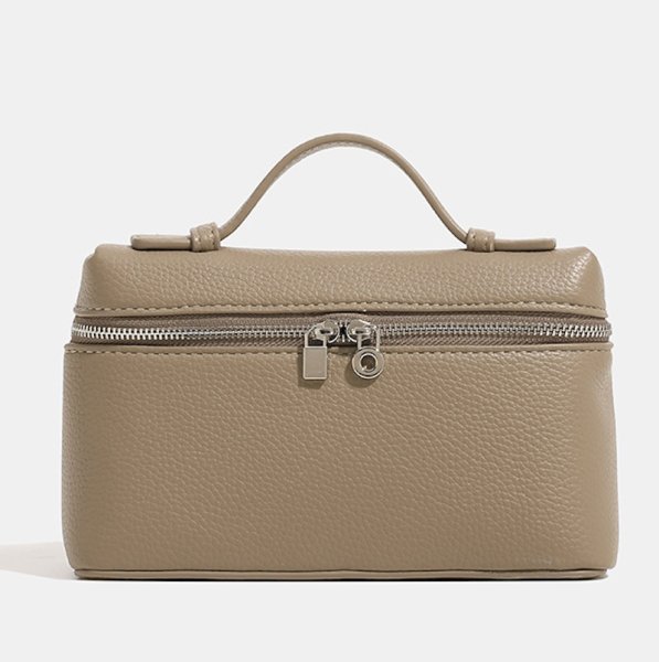 画像2: Weaving Leather Vanity Tote Shoulder Bag Crossbody Pochette Bag　ユニセックス男女兼用レザーバニティーバケットトートショルダーポシェットクロスボディバッグ (2)