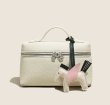 画像6: Weaving Leather Vanity Tote Shoulder Bag Crossbody Pochette Bag　ユニセックス男女兼用レザーバニティーバケットトートショルダーポシェットクロスボディバッグ (6)