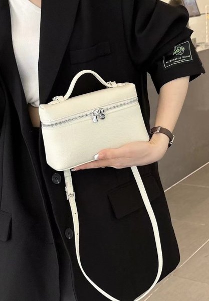 画像7: Weaving Leather Vanity Tote Shoulder Bag Crossbody Pochette Bag　ユニセックス男女兼用レザーバニティーバケットトートショルダーポシェットクロスボディバッグ (7)