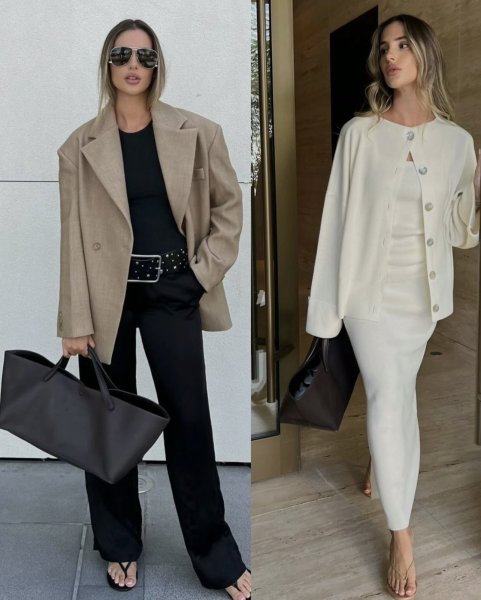 画像3: ROW Cowhide Large Capacity Tote Bag Handbag for Commuting to School　ユニセックス男女兼用本革レザーベーシックトートバッグ通勤通学 (3)