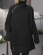 画像9: Women's Side zipper design turtleneck sweater knit jacket　サイドジップハイネックタートルセーターニットジャケット (9)