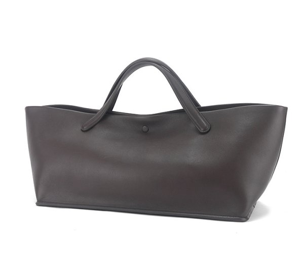 画像10: ROW Cowhide Large Capacity Tote Bag Handbag for Commuting to School　ユニセックス男女兼用本革レザーベーシックトートバッグ通勤通学 (10)