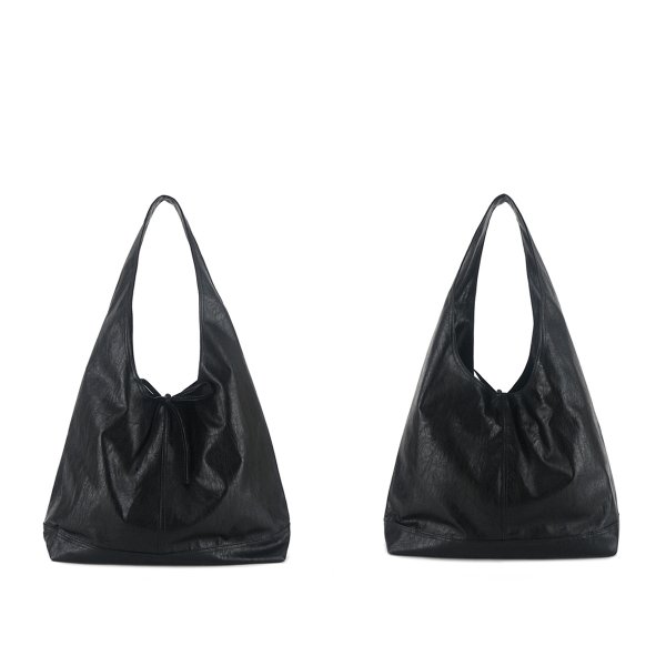 画像3: Lace-up tote shoulder underarm leather bag　ユニセックス男女兼用レザーリボントートショルダーアンダーアームバッグ (3)