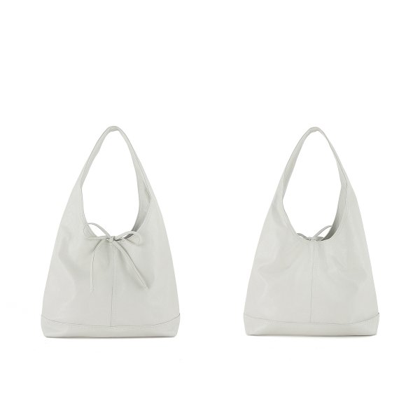 画像4: Lace-up tote shoulder underarm leather bag　ユニセックス男女兼用レザーリボントートショルダーアンダーアームバッグ (4)