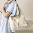 画像10: Lace-up tote shoulder underarm leather bag　ユニセックス男女兼用レザーリボントートショルダーアンダーアームバッグ (10)