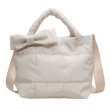 画像3: Down quilted ribbon tote shoulder crossbody bag　ユニセックス男女兼用ダウンキルティングリボントートショルダークロスボディバッグ (3)