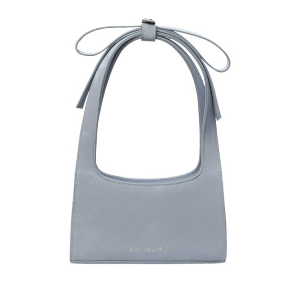 画像3: Sweet bow velvet tote shoulder underarm bag handbag 　ユニセックス男女兼用スイートリボンレザートートショルダークロスボディバッグ (3)