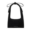 画像1: Sweet bow velvet tote shoulder underarm bag handbag 　ユニセックス男女兼用スイートリボンレザートートショルダークロスボディバッグ (1)