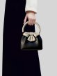 画像4: Ribbon Bicolor Leather tote shoulder crossbody bag　ユニセックス男女兼用リボン バイカラーレザートートショルダークロスボディバッグ (4)