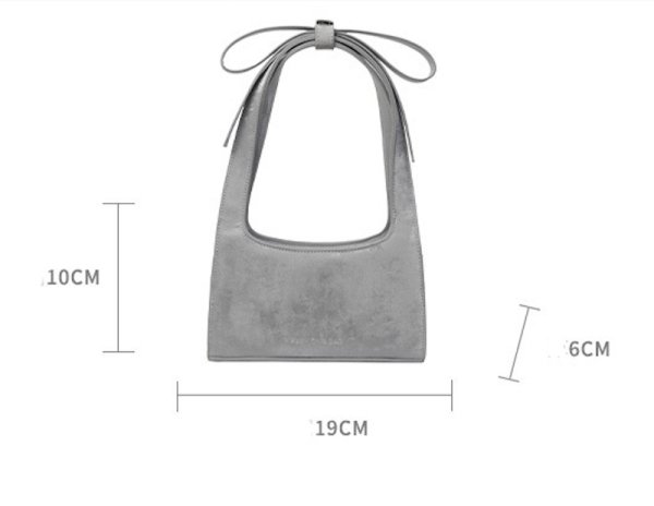 画像5: Sweet bow velvet tote shoulder underarm bag handbag 　ユニセックス男女兼用スイートリボンレザートートショルダークロスボディバッグ (5)