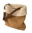 画像1: Sheepskin Style Crossbody Shoulder Bag handbag 　ユニセックス男女兼用シープスキンスタイルシングルハンドルトートショルダークロスボディバッグ (1)