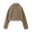画像4: Women's Fleece Sheepskin Warm Lapel Short Jacket blouson 　フリースシープスキンウォームラペルショートジャケットジャケット ブルゾンコート (4)