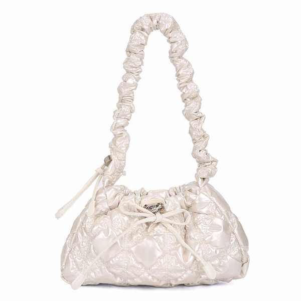 画像5: Quilted Down Single Shoulder Underarm Crossbody Bag handbag 　ユニセックス男女兼用キルティングダウンシングルショルダーアンダーアームクロスボディバッグ (5)