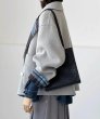 画像9: Women's Loose small check pattern reversible short wool coat jacket　チェックリバーシブルルーズショートコート ジャケット (9)