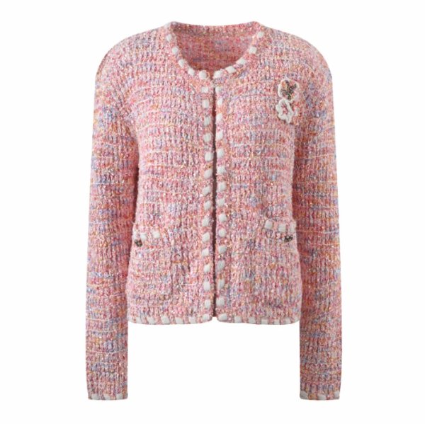 画像2: Women's Tweed knit jacket and dress  One piece　ツイードニット編みジャケット&ドレス (2)